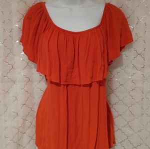 Womens Plus SizeForever 21 Blouse 2X Orange